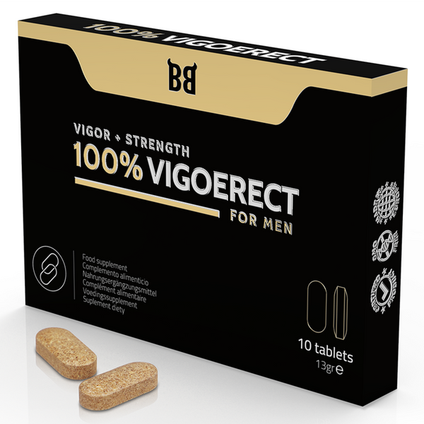 BLACK BULL - 100% VIGOERECT VIGOR + STRENGTH FOR MEN 10 TABLETS