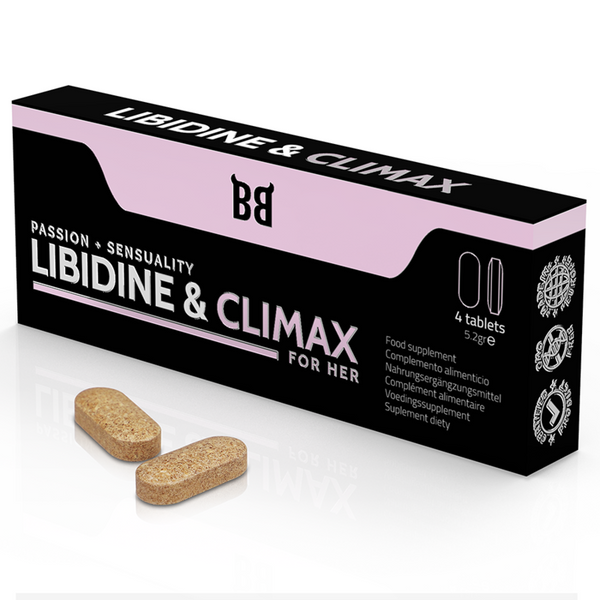 BLACK BULL - LIBIDINE & CLIMAX INCREASE L BIDO FOR WOMEN 4 CAPSULES